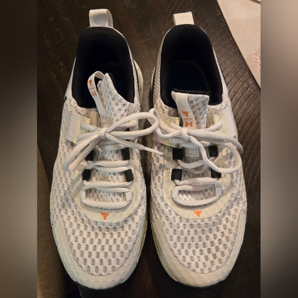 Under Armour White and Black Athletic Shoes